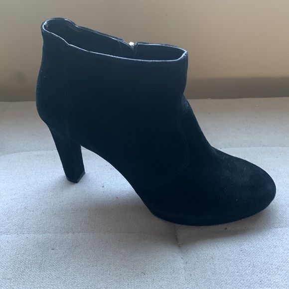 Rockport Women's Suede Black Boots Size 10 Side Zip - Picture 5 of 15